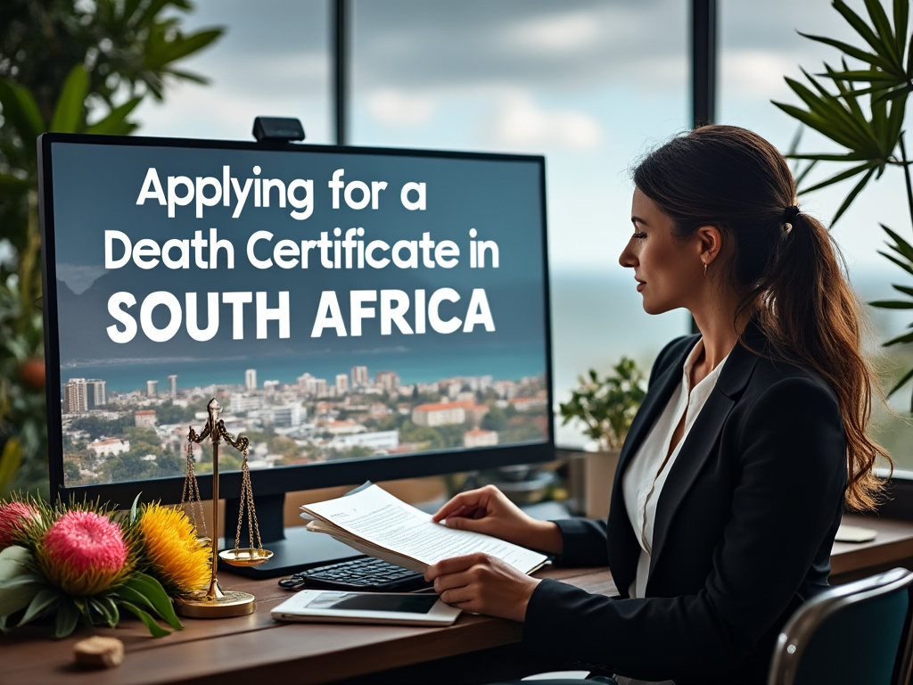 Estate lawyer working on Applying for a Death Certificate in South Africa