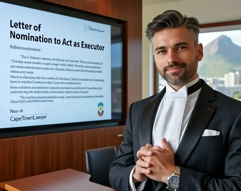 Cape Town Lawyer presenting on Letters of Nomination to Act as Executor