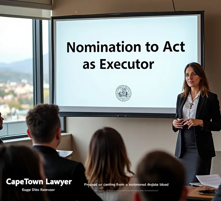 CapeTownLawyer presenting on the Nomination to Act as Executor