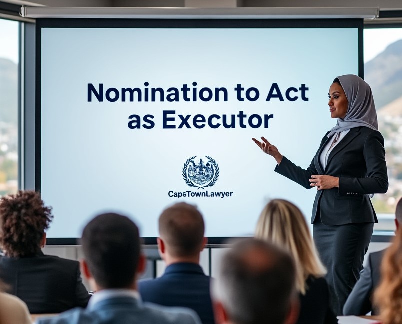 Presenting on Nomination to Act as Executor, by CapeTownLawyer