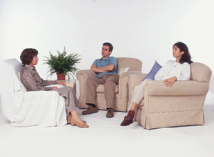 couple at a marriage counselling session