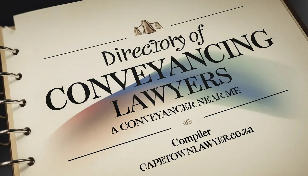 Directory of conveyancing lawyers in Cape Town, with catchphrase An Attorney near me
