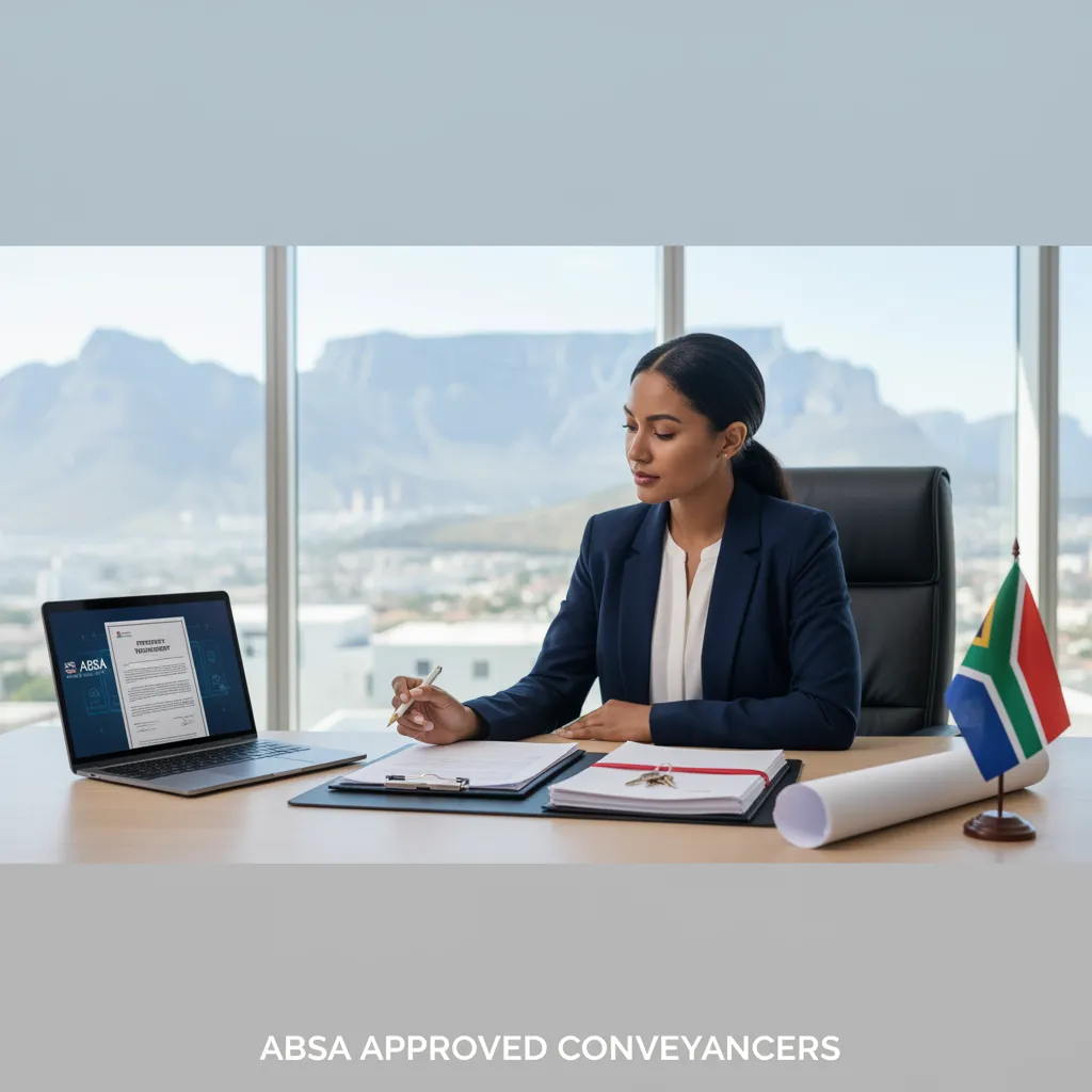 Conveyancer in Cape Town handling Absa Bank property transfers and bond registrations.