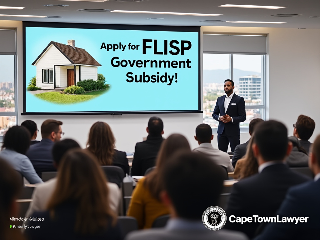 Presentation on how to apply for FLISP Government Subsidy, by CapeTownLawyer.