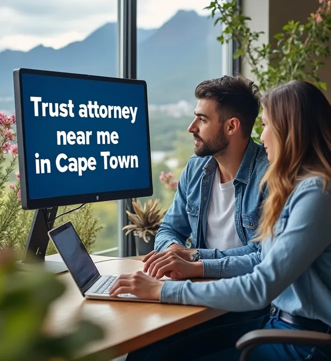 Trust attorney near me in Cape Town being searched for on a computer