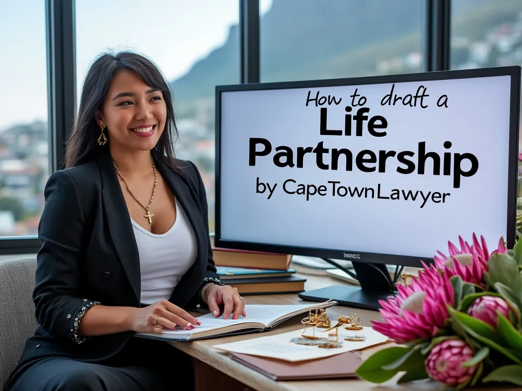 Lawyer studying how to draft a life partnership, by CapeTownLawyer